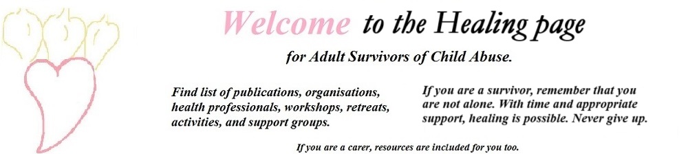 Child Abuse Healing page Contents
